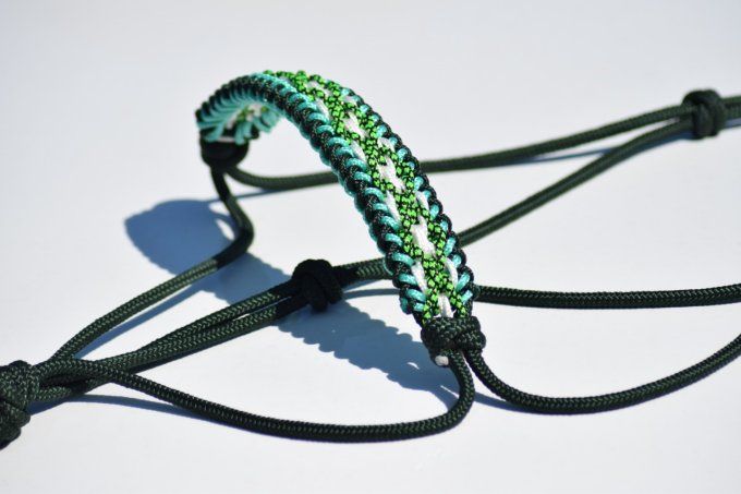 Licol Indyan vert foncé